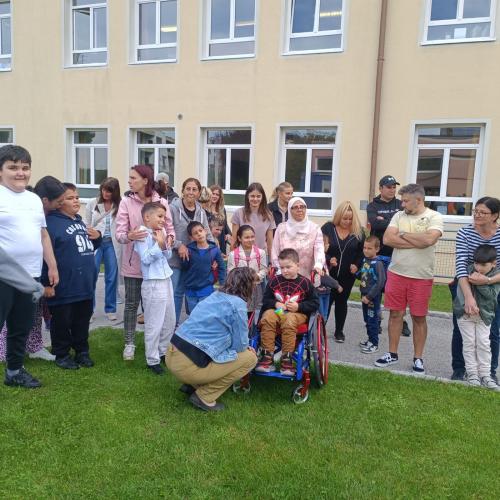 Beratungslehrerin mit Kind