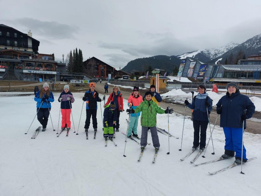 Gruppenbild Langlaufen